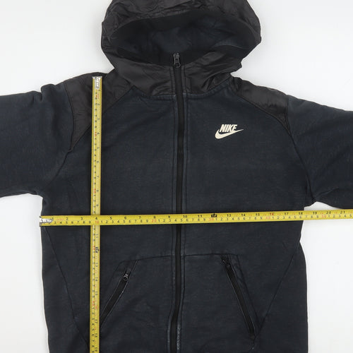 Nike Mens Black Full Zip Hoodie Small Fleece Sportswear
