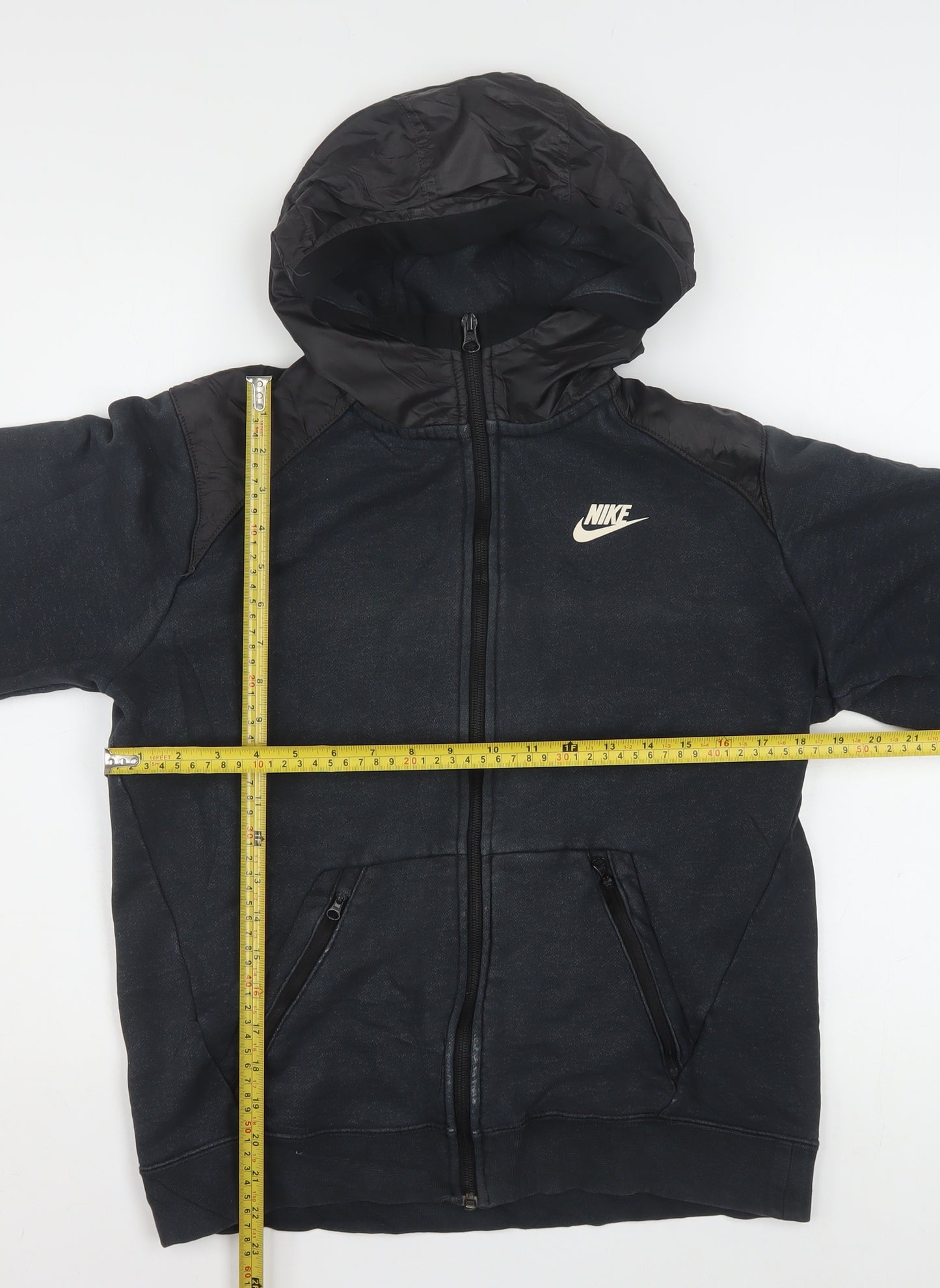 Nike Mens Black Full Zip Hoodie Small Fleece Sportswear