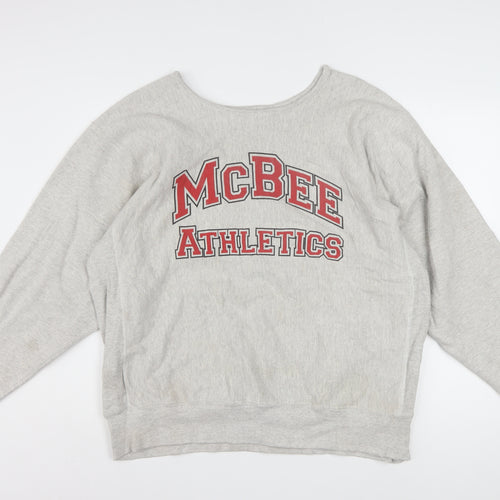 Eagle Men's Grey XL Pullover Crew Neck Heavyweight College Sweatshirt
