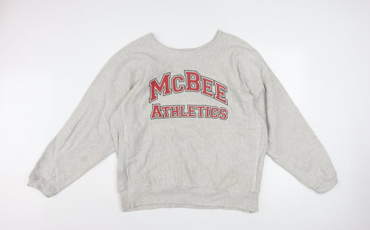 Eagle Men's Grey XL Pullover Crew Neck Heavyweight College Sweatshirt