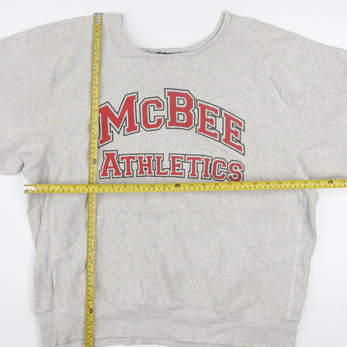 Eagle Men's Grey XL Pullover Crew Neck Heavyweight College Sweatshirt