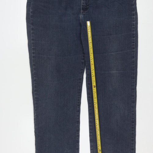 Lee Womens Blue Size 18 Tall Classic Straight Leg Denim Jeans