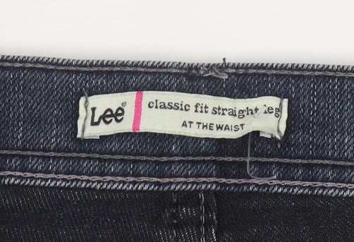 Lee Womens Blue Size 18 Tall Classic Straight Leg Denim Jeans