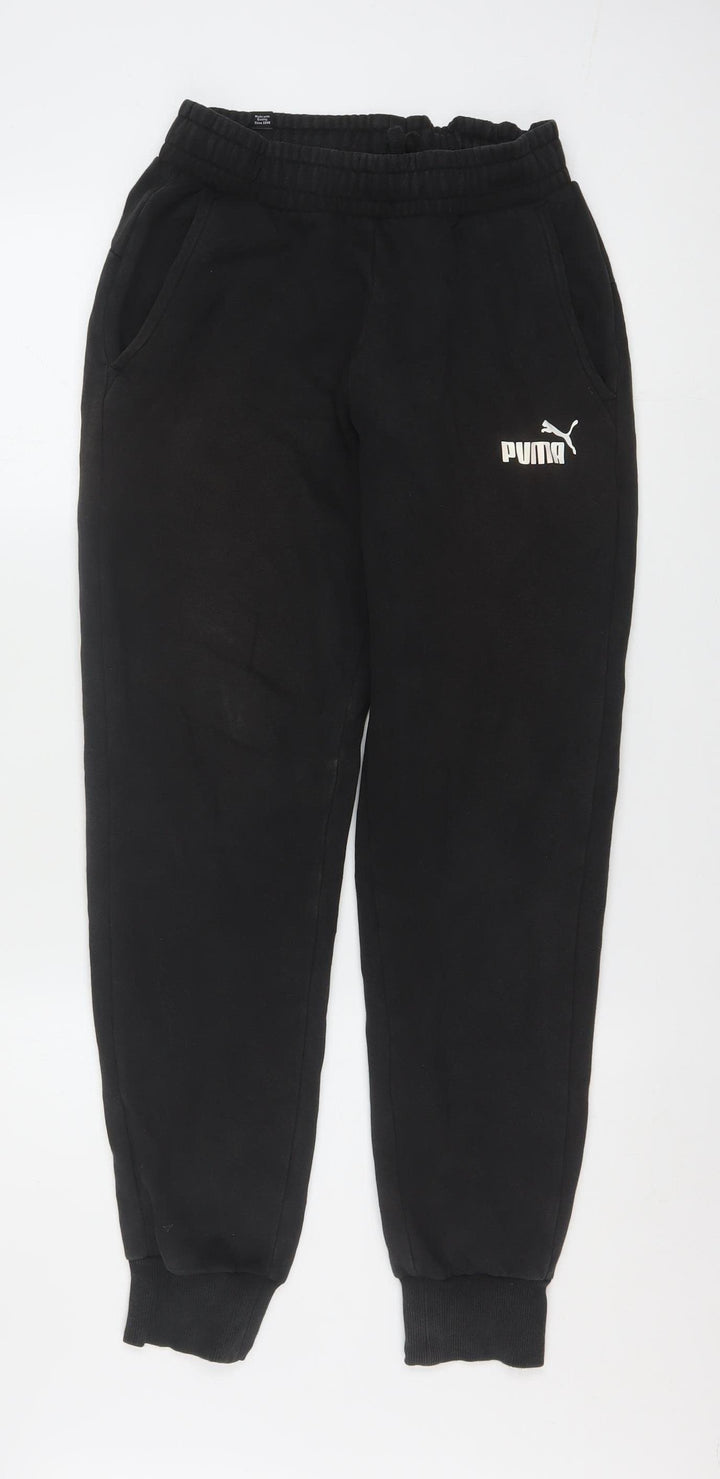 Puma Men's Black Jogger Sweatpants Trousers Size S Regular Fit