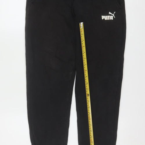 Puma Men's Black Jogger Sweatpants Trousers Size S Regular Fit