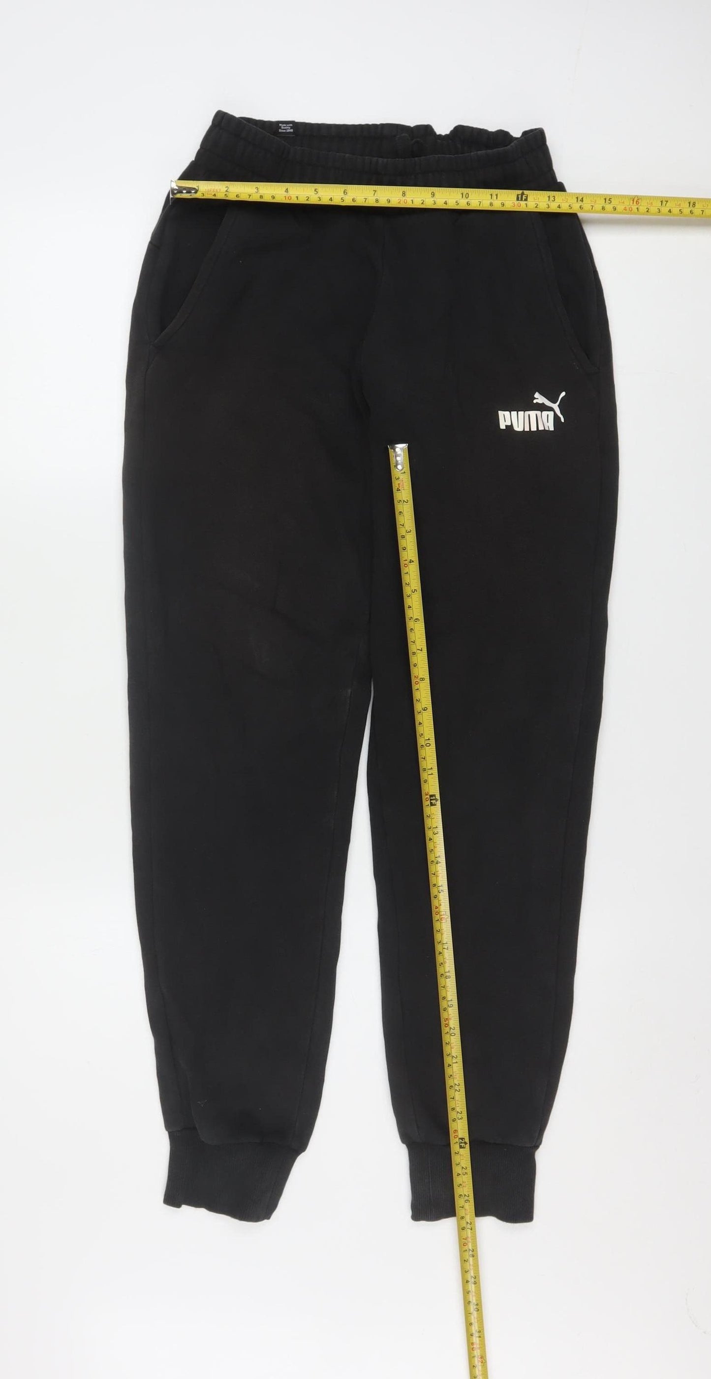 Puma Men's Black Jogger Sweatpants Trousers Size S Regular Fit