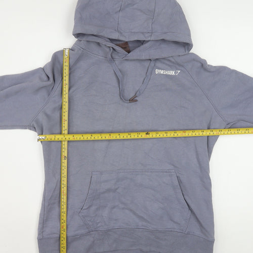 Gymshark Women’s Blue Pullover Hoodie L Hooded Cotton Blend
