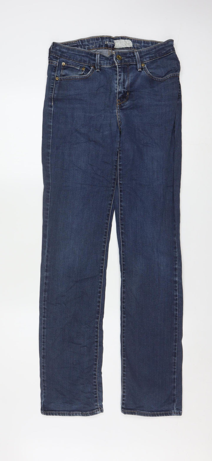Levi's Women's Blue Straight Fit Denim Jeans Size 12 W28 L34