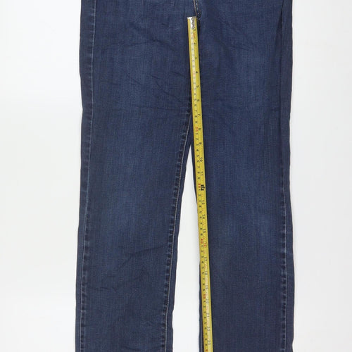 Levi's Women's Blue Straight Fit Denim Jeans Size 12 W28 L34