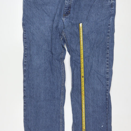 Lee Men's Blue Regular Fit Straight Leg Jeans 42x30 Denim