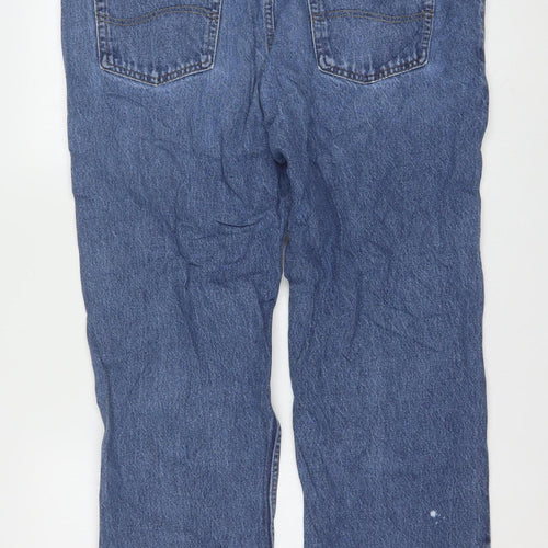 Lee Men's Blue Regular Fit Straight Leg Jeans 42x30 Denim