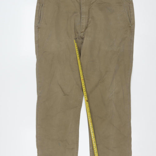 Levi Strauss Men's Beige Chino Trousers 36x32 Straight Fit