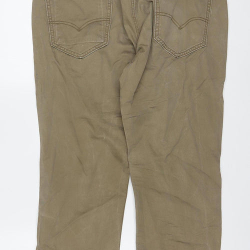 Levi Strauss Men's Beige Chino Trousers 36x32 Straight Fit