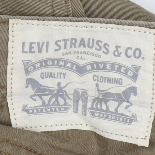 Levi Strauss Men's Beige Chino Trousers 36x32 Straight Fit