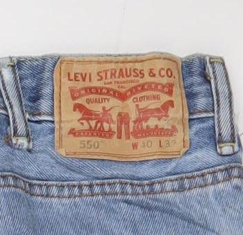 Levi's 550 Men's Blue Straight Leg Denim Jeans W30 L30