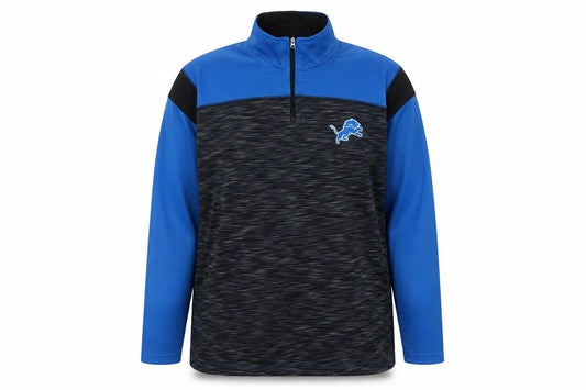 Front view of NFL Team Apparel Women's Blue 1/4 Zip Pullover Sweatshirt XL Polyester
