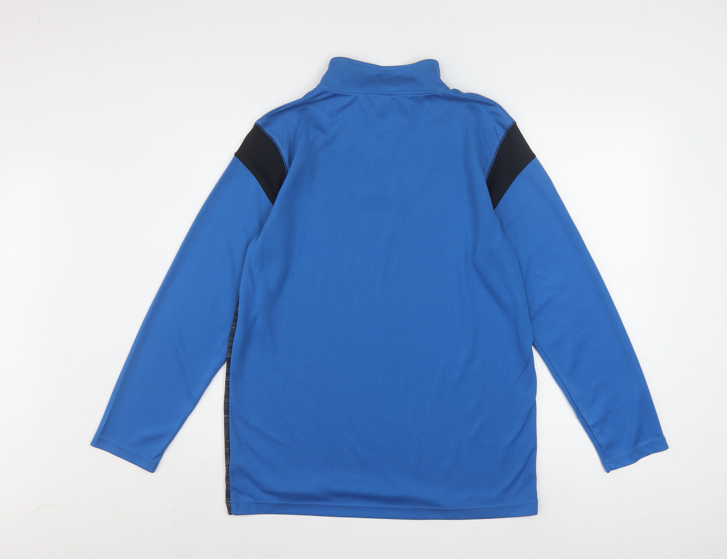 NFL Team Apparel Women's Blue 1/4 Zip Pullover Sweatshirt XL Polyester
