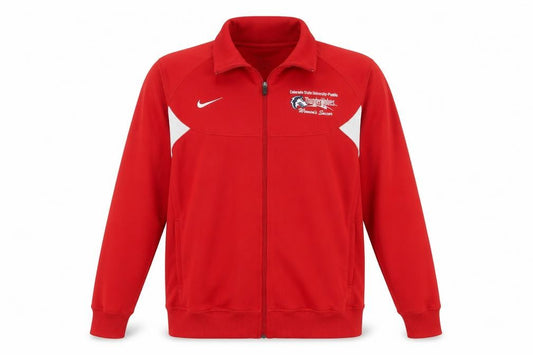 Nike Men's Red XL Polyester Track Jacket Athletic Soccer ThunderWolves