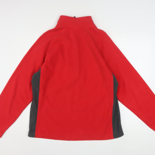 Starter Men's Red 1/2 Zip Fleece Sweatshirt Size M