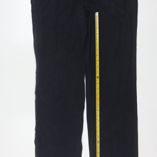 Hugo Boss Men’s Black Pinstripe Cotton Dress Pants Size 54R
