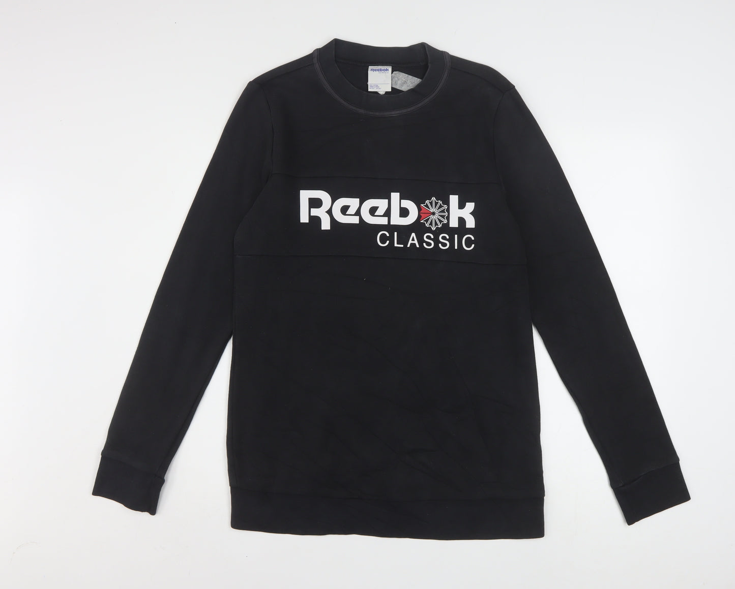 Reebok Classic Black Cotton Blend Women's Sweatshirt Size S