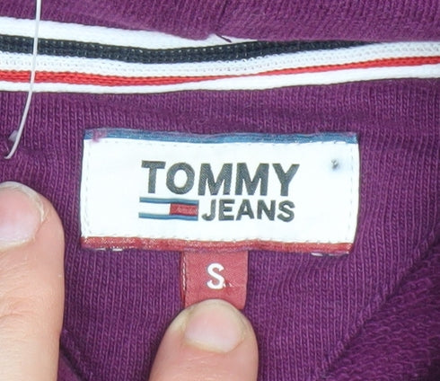 Tommy Jeans Women's Purple Cotton Pullover Hoodie Size S