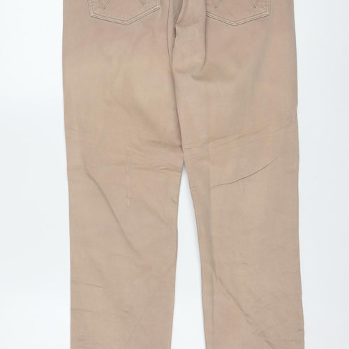 Wrangler Men's Beige Straight Fit Jeans W31 L34 Greensboro