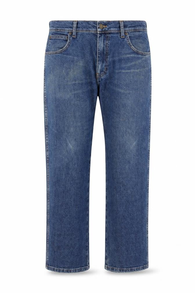Wrangler Men's Blue Regular Fit Straight Leg Denim Jeans W36 L30