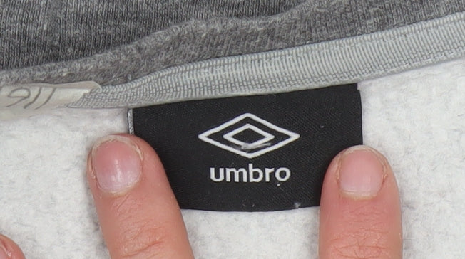 Umbro Men's Grey Crew Neck Pullover Sweatshirt Size S