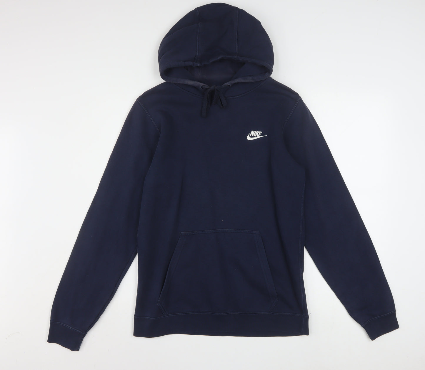 Nike Mens Navy Blue XS Pullover Hoodie Cotton Blend