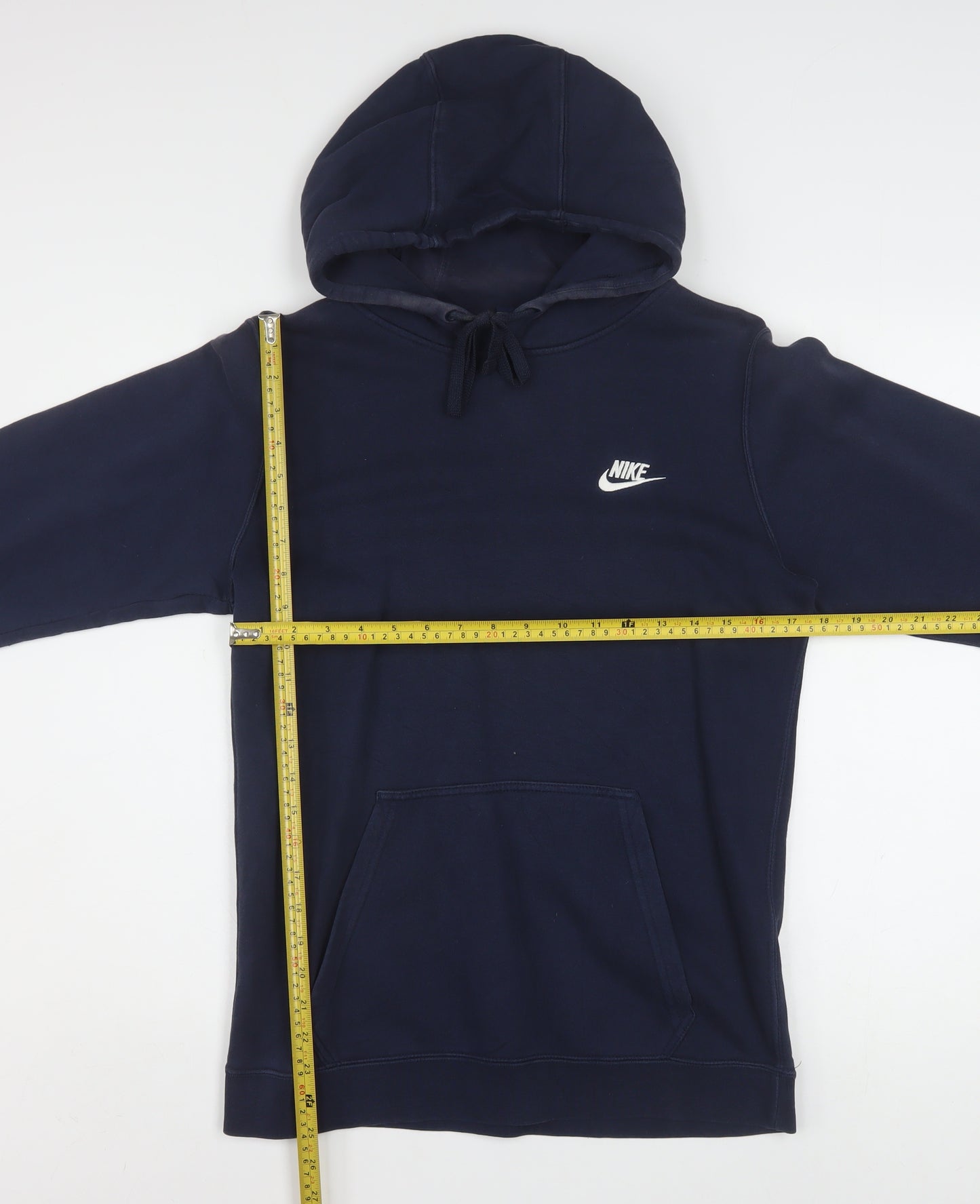 Nike Mens Navy Blue XS Pullover Hoodie Cotton Blend