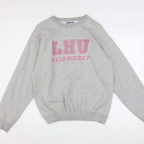 Hanes Men's Grey LHU Field Hockey Graphic Sweatshirt Size S