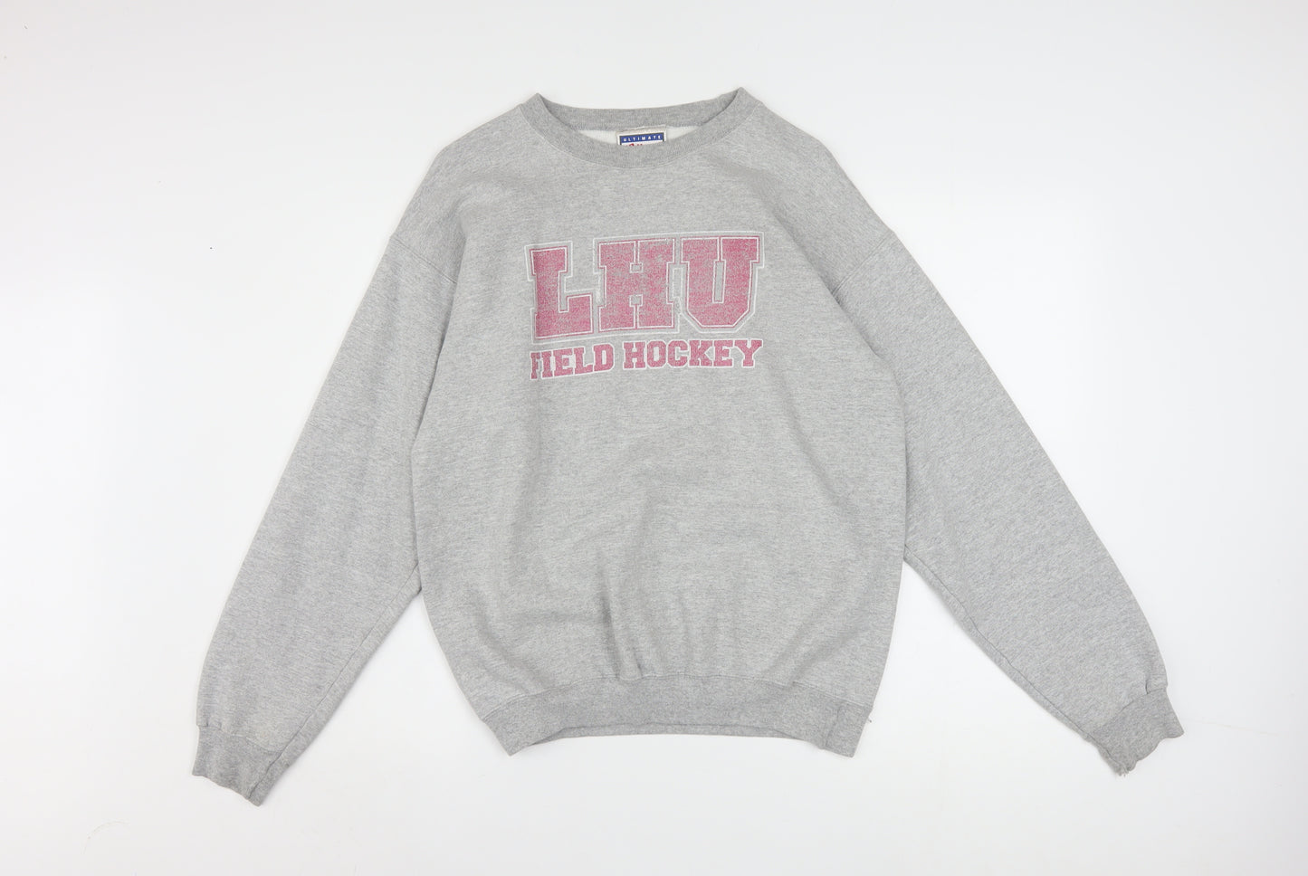 Hanes Men's Grey LHU Field Hockey Graphic Sweatshirt Size S