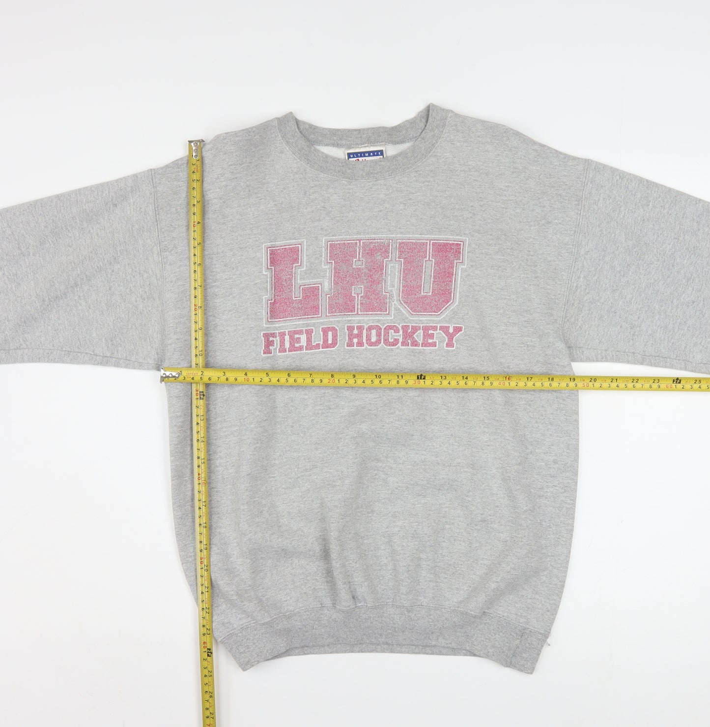 Hanes Men's Grey LHU Field Hockey Graphic Sweatshirt Size S