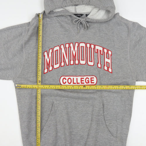 Holloway Men’s Grey Monmouth College Pullover Hoodie Size S