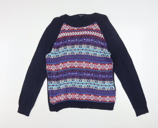 Chaps Men's Multicoloured Fair Isle Knit Jumper XL