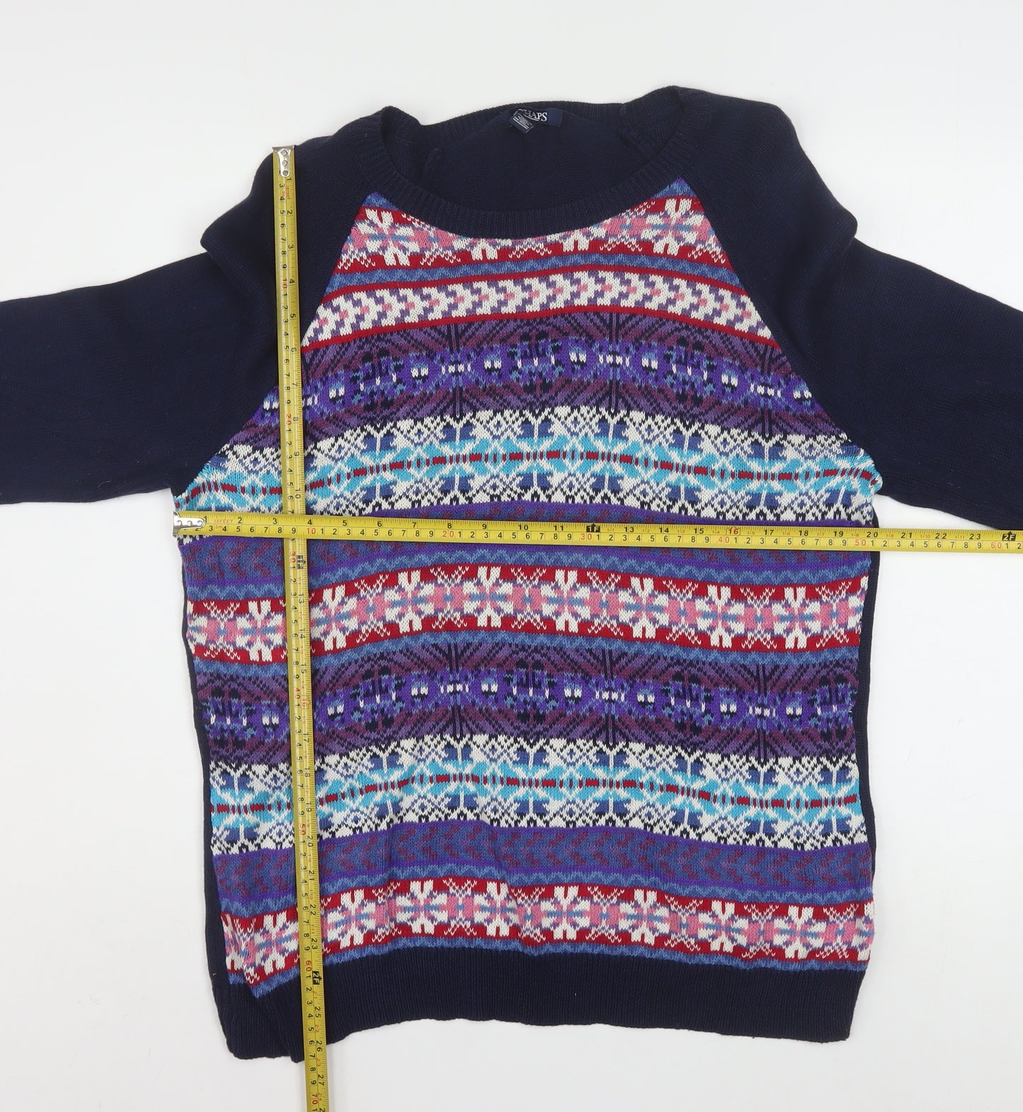Chaps Men's Multicoloured Fair Isle Knit Jumper XL