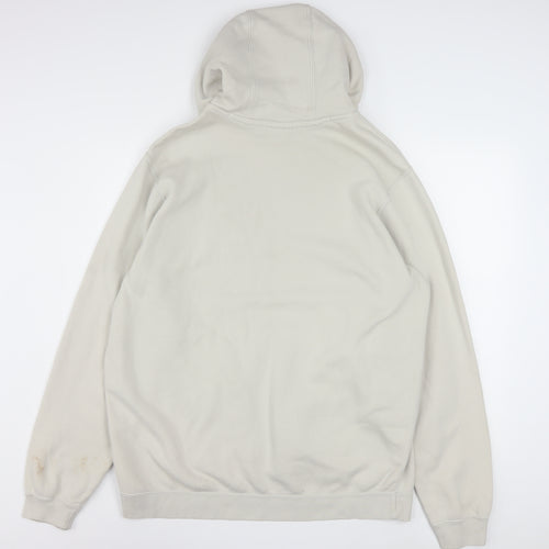 Nike Men’s Beige XL Pullover Fleece Hoodie with Logo