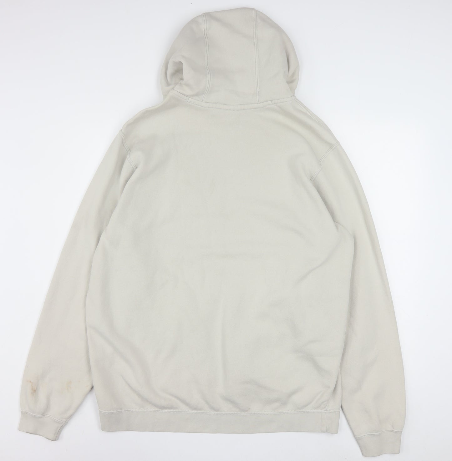 Nike Men’s Beige XL Pullover Fleece Hoodie with Logo