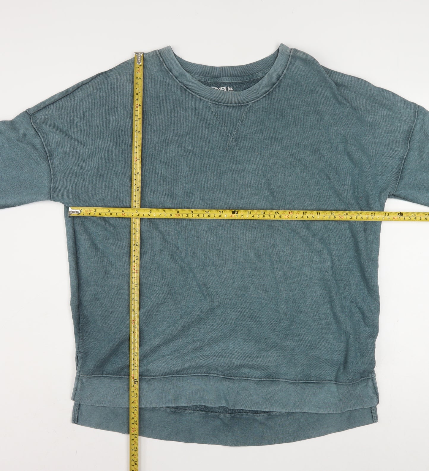 Time and Tru Men’s Blue XL Pullover Sweatshirt Cotton Blend Casual