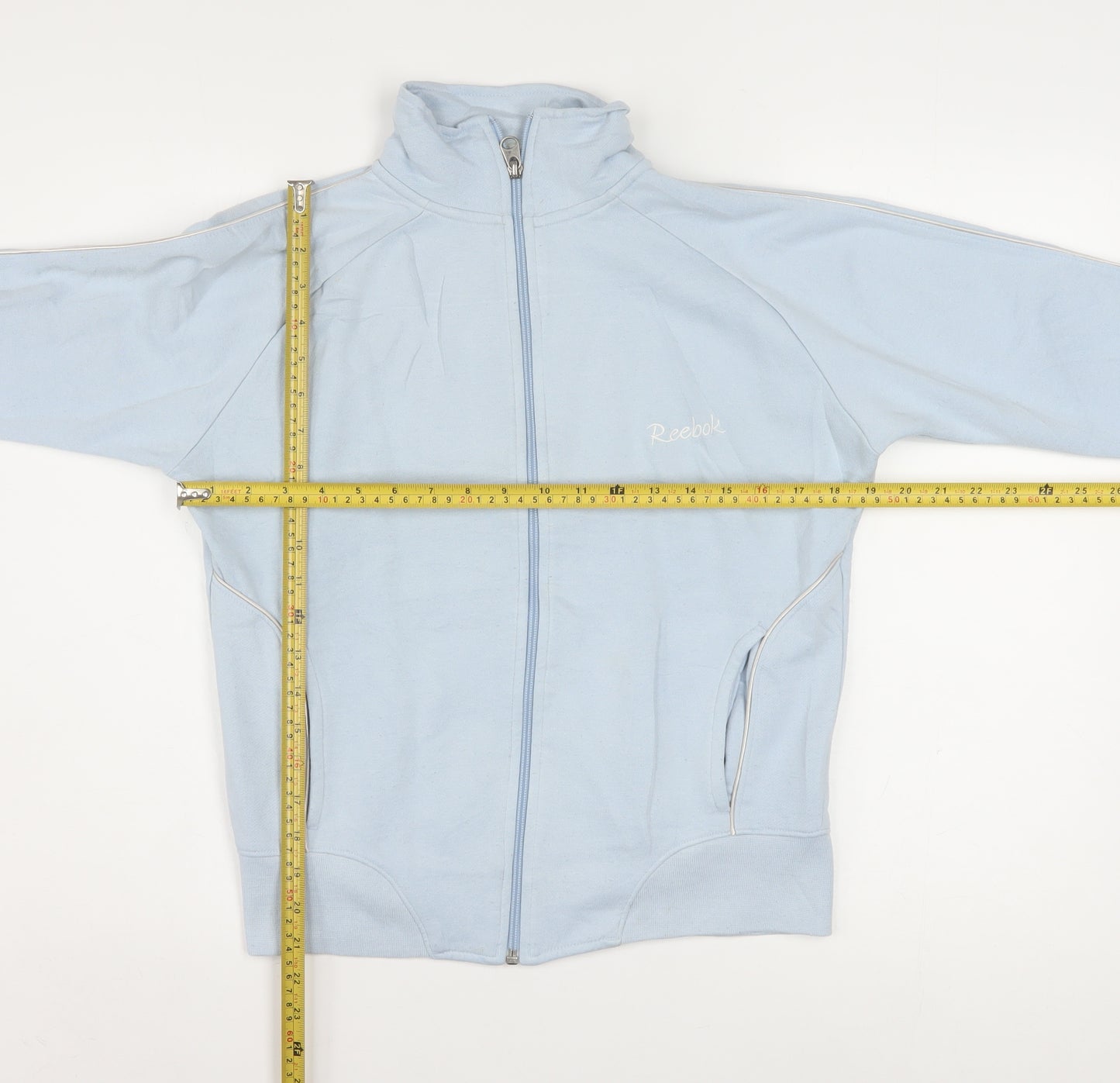 Reebok Women's Blue Size 14 Track Jacket Full Zip Sports Top