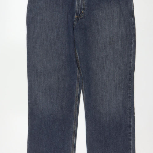Carhartt Men's Blue Relaxed Fit Straight Leg Jeans 36x30