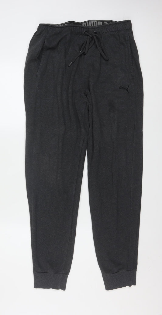 Puma Men's Black Jogger Trousers L Regular Fit
