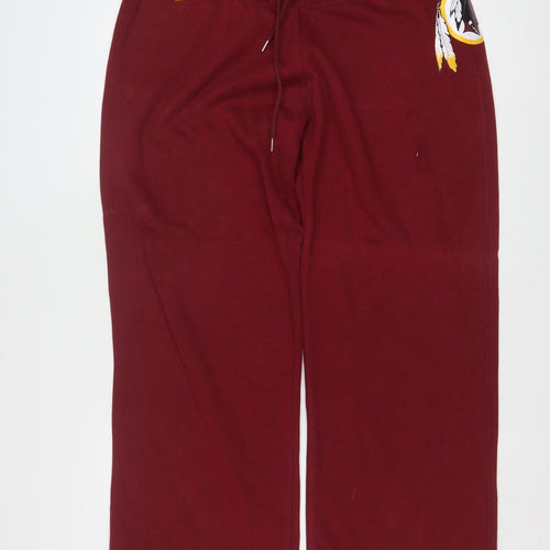 Nike Men’s Red NFL Team Sweatpants XL Straight Fit Cotton Blend