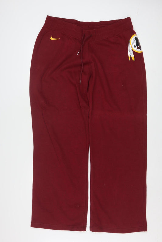 Nike Men’s Red NFL Team Sweatpants XL Straight Fit Cotton Blend