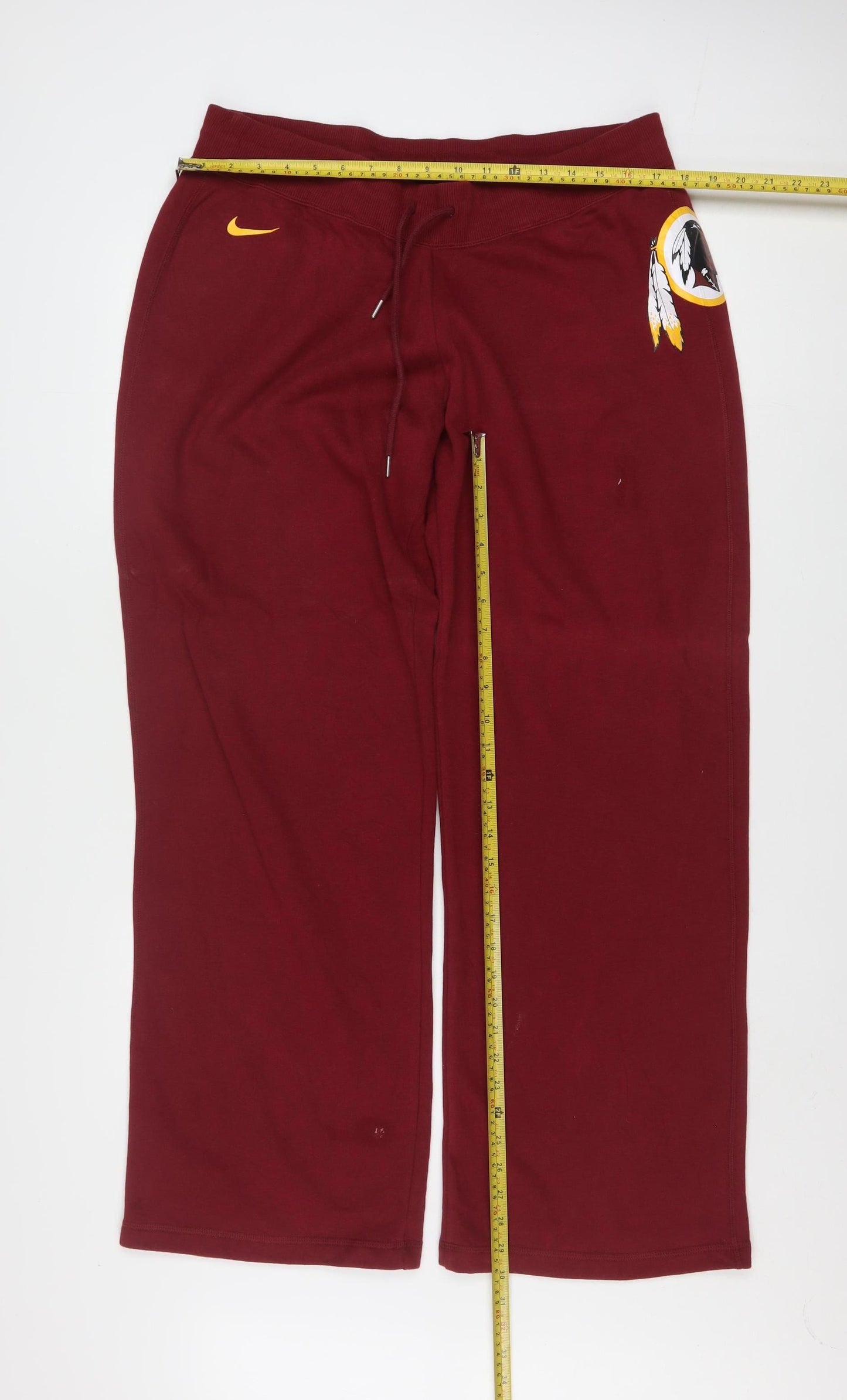 Nike Men’s Red NFL Team Sweatpants XL Straight Fit Cotton Blend