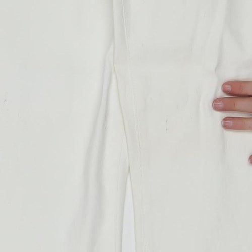 Ralph Lauren LRL Women's White Straight Leg Jeans Size 16 Regular Fit