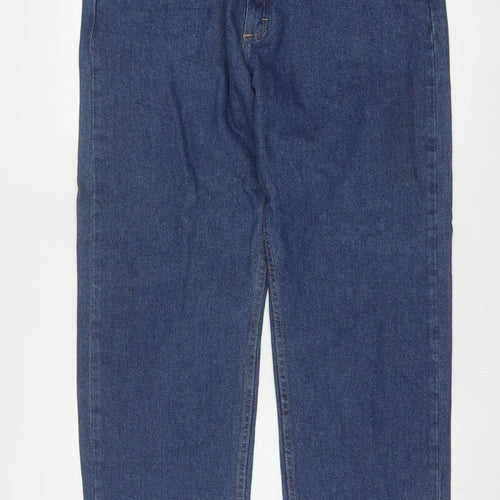 Wrangler Men's Blue Straight Leg Denim Jeans 36x30 Regular Fit