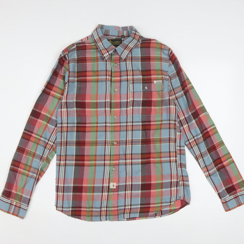 Galloway Classics Men's Multicoloured Check Long Sleeve Button-Up Shirt Size S
