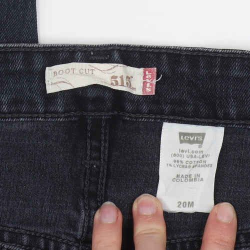 Levi's Women's Blue 516 Bootcut Jeans Size 20 Regular Fit Denim